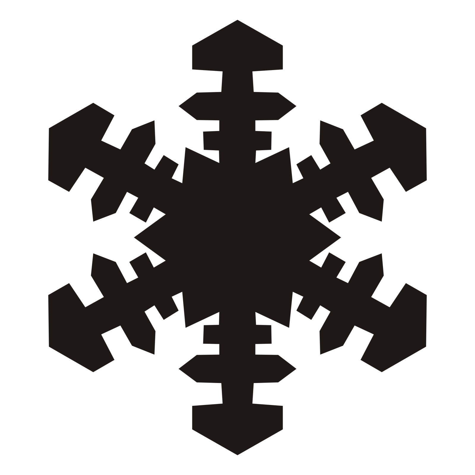 a black and white image of a snowflor