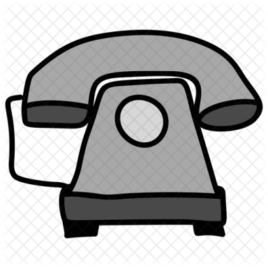 a black and white illustration of an old phone