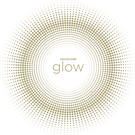 a circle with the word glov on it