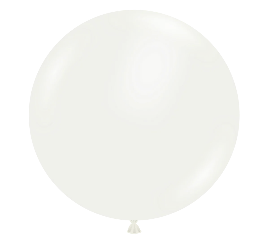 a white balloon in the shape of a balloon