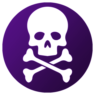 a skull and crossbone icon