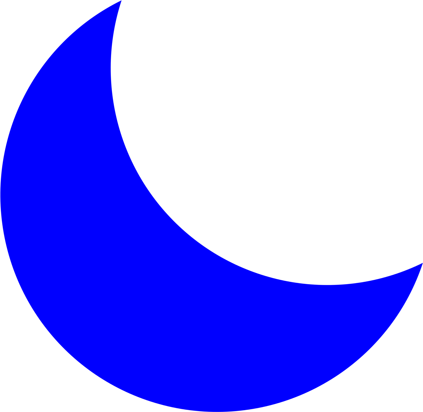 a crescent with the moon behind it