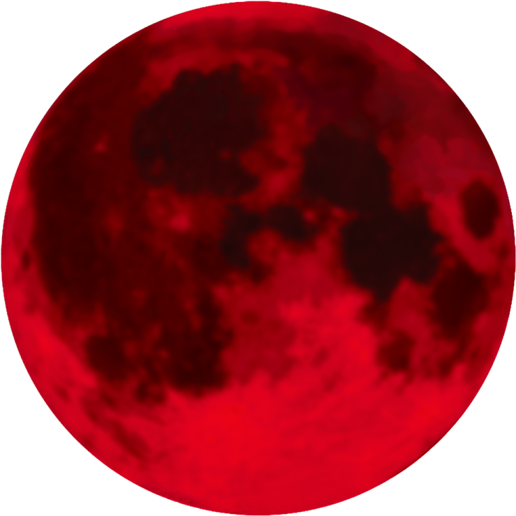 a red full moon in the sky