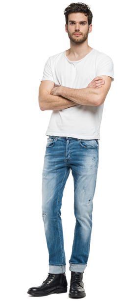 a man standing with his arms crossed