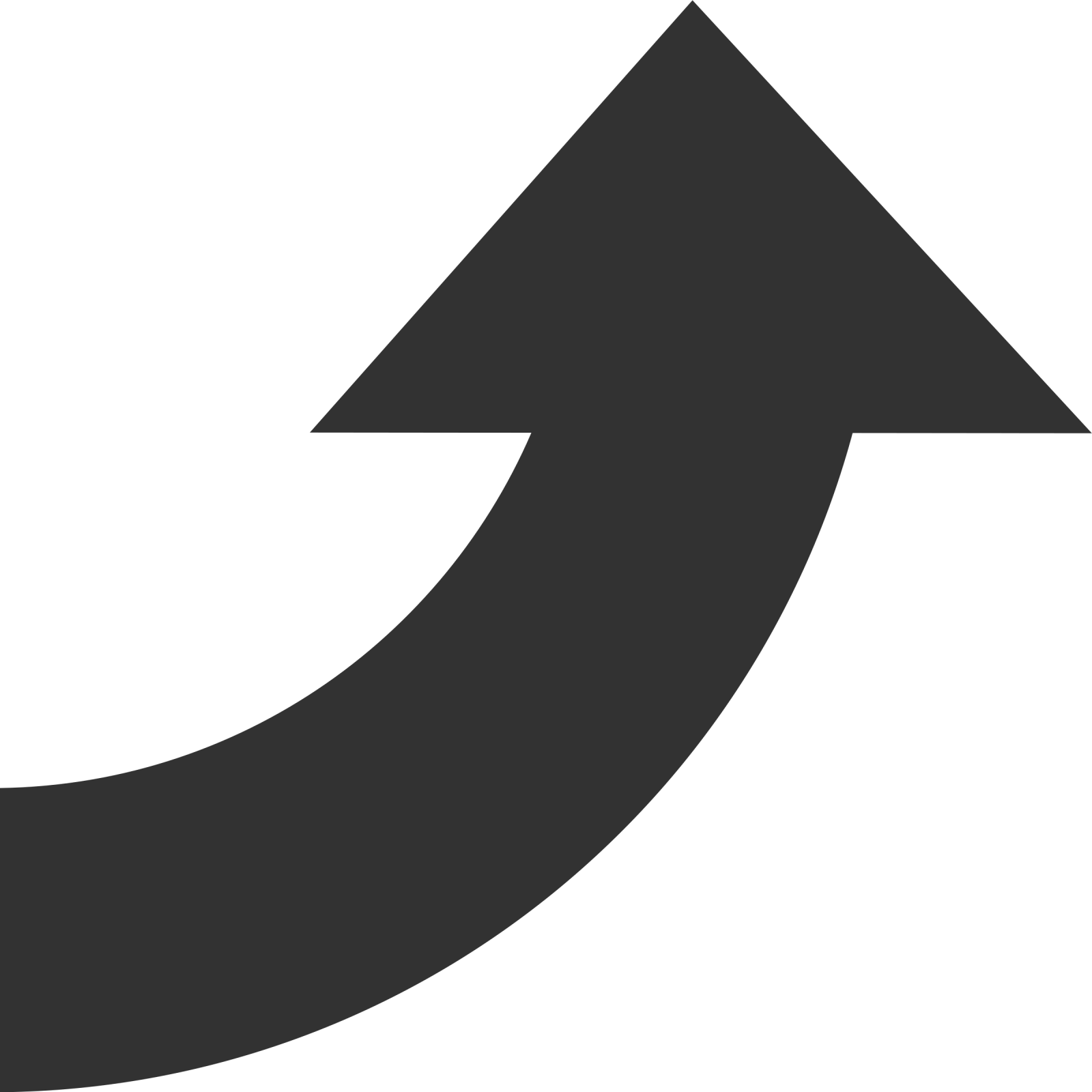 a black and white arrow icon