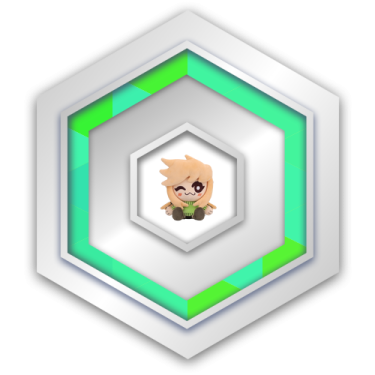 an icon of a person inside a hexagon
