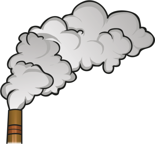 a smokestak on a white background