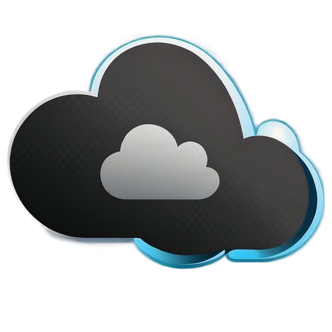 a cloud icon on a white background