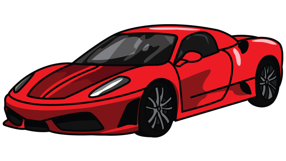 a red sports car
