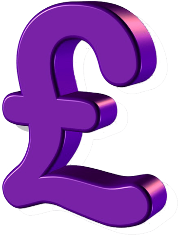a purple pound symbol