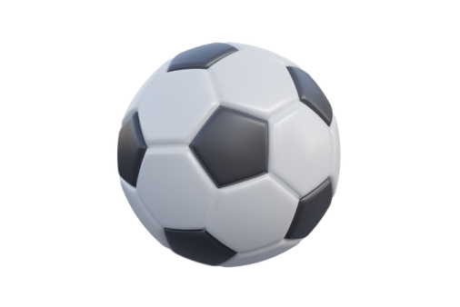 a soccer ball on a white background