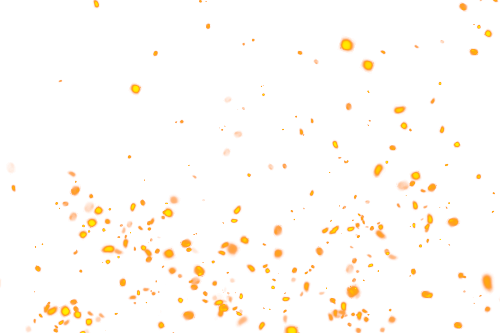 a white background with lots of orange and yellow dots
