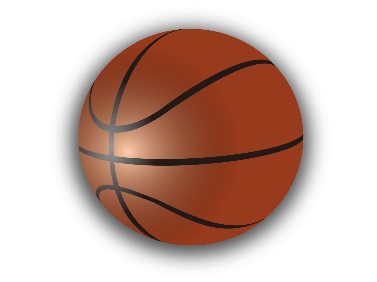 a basketball ball on a white background