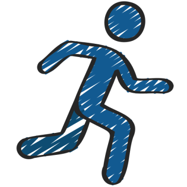 a running man icon