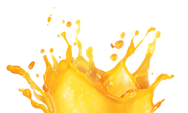a splash of orange juice