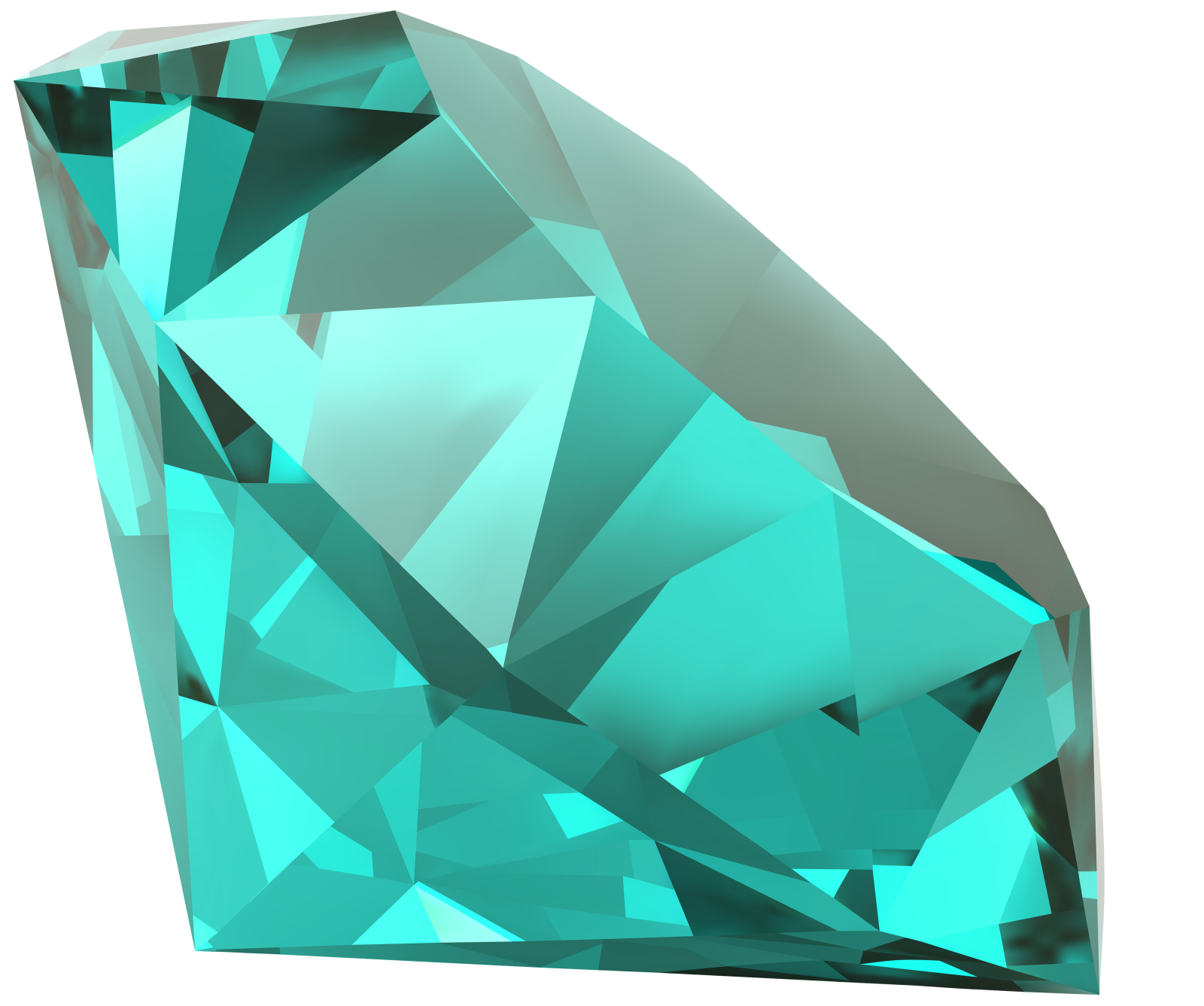 a blue diamond on white background