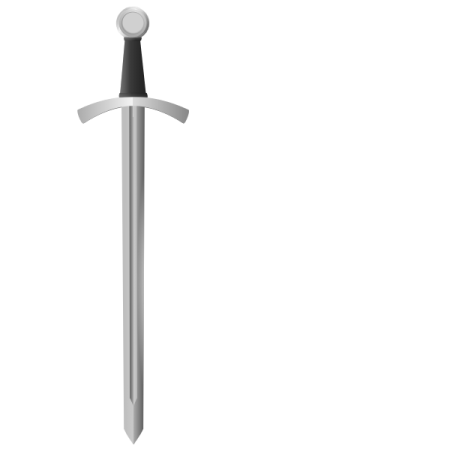 a sword on a white background