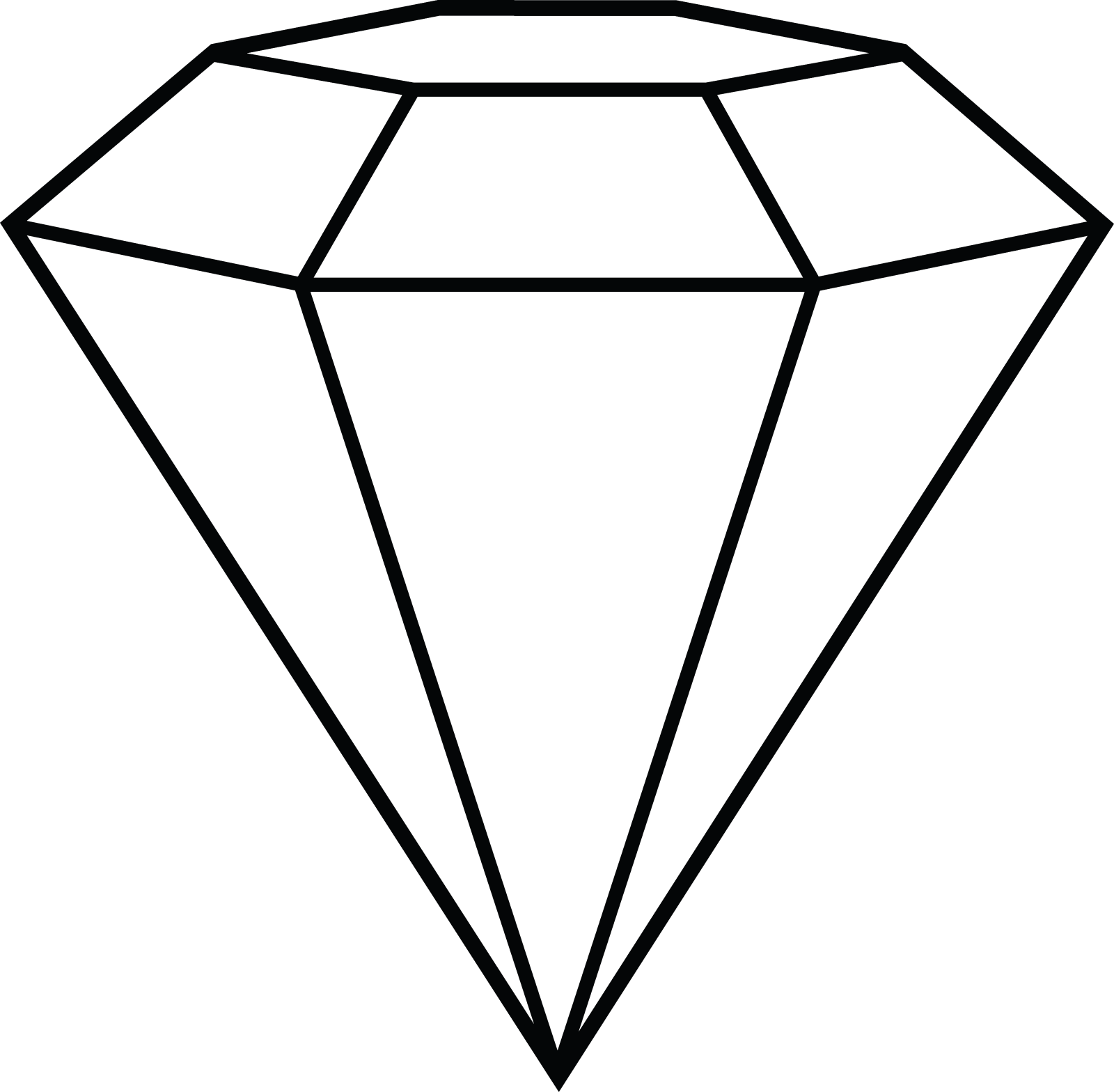 a diamond coloring page