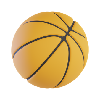 a basketball ball on a white background