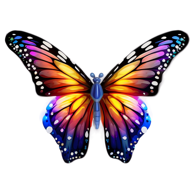 a colorful butterfly on a white background