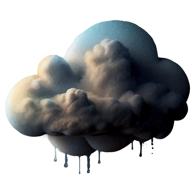 an image of a cloud with dripping water