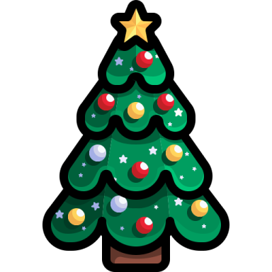 a christmas tree with a star on top