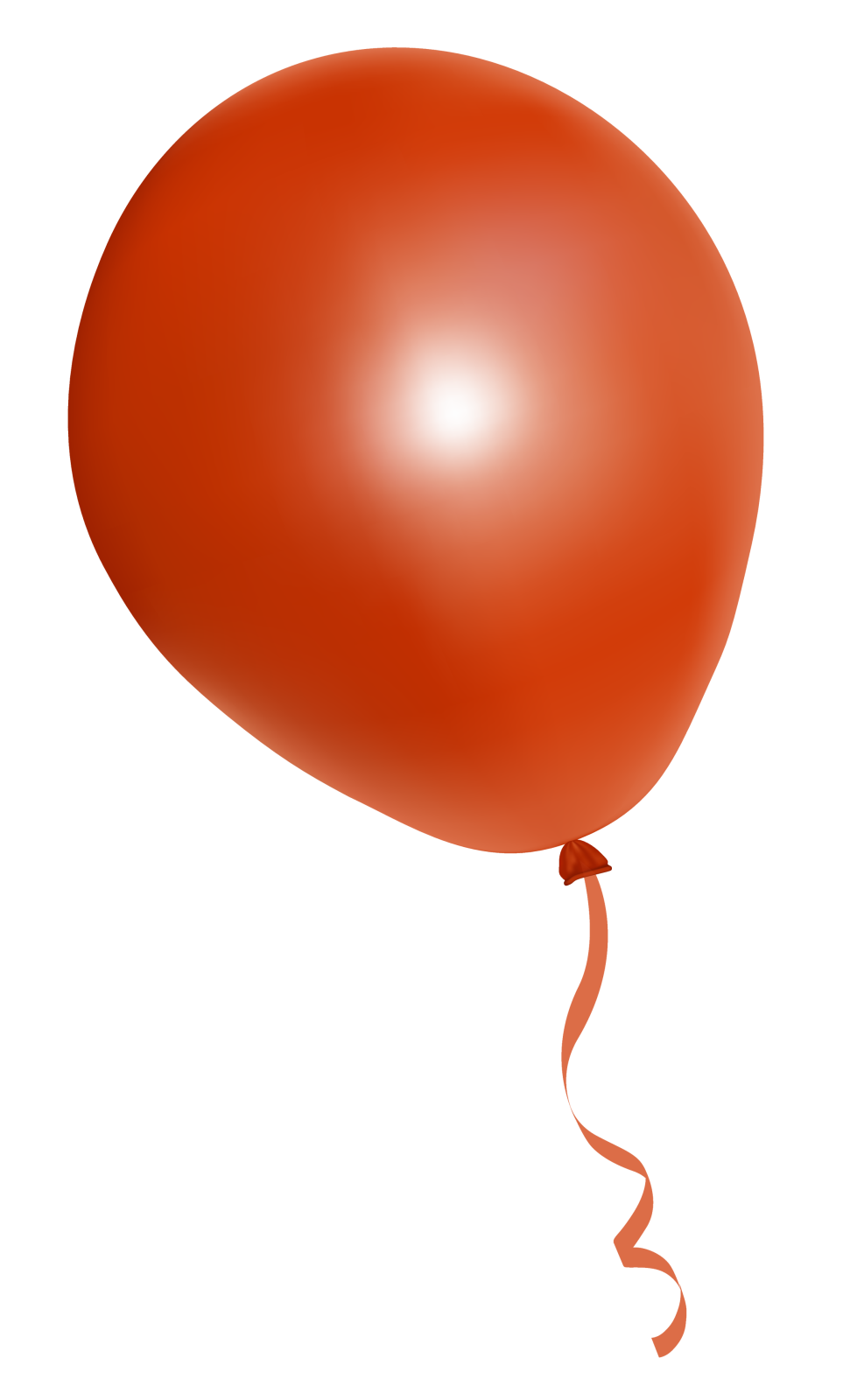 a red balloon with a string attached to it