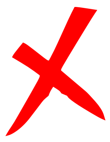 a red cross on a white background