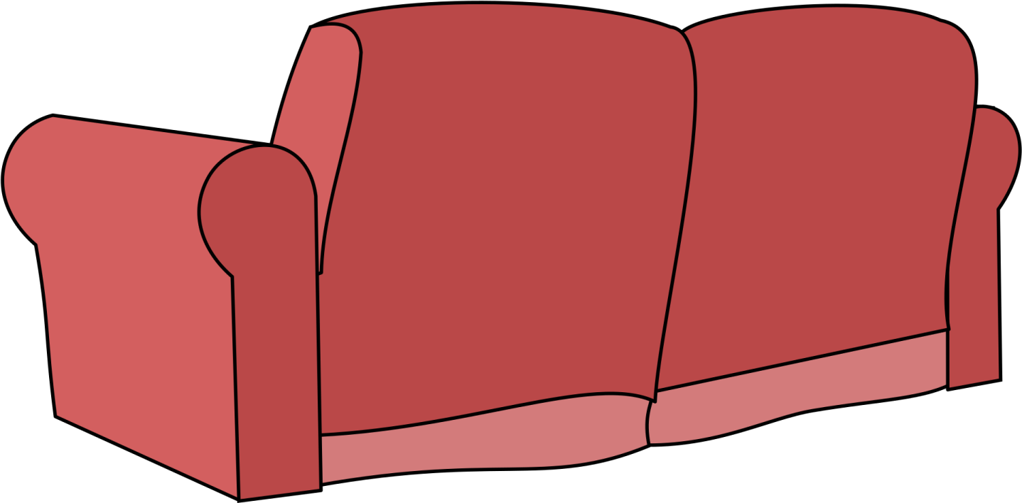 a red couch