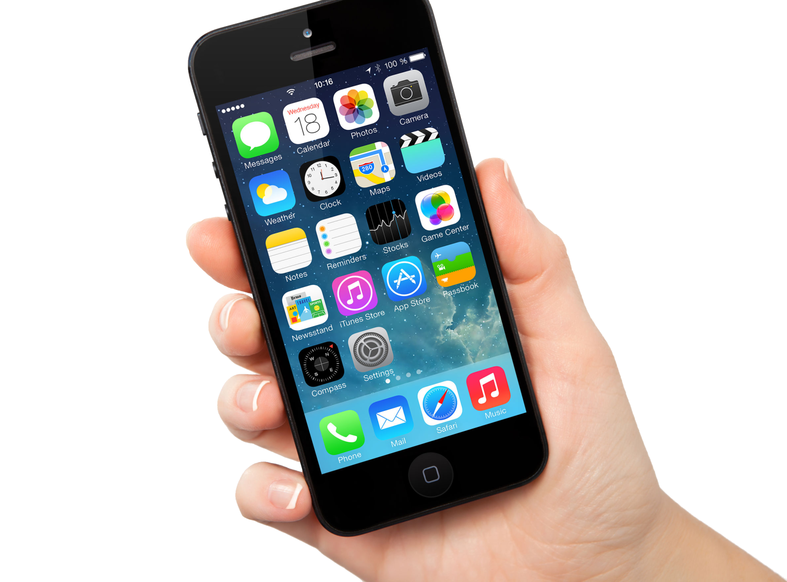 a person holding an iphone in their hand