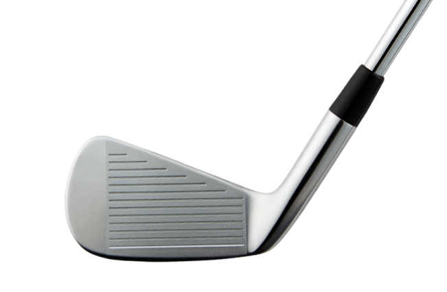 a close up view of a putter's wedge