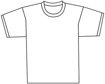 a blank t - shirt template