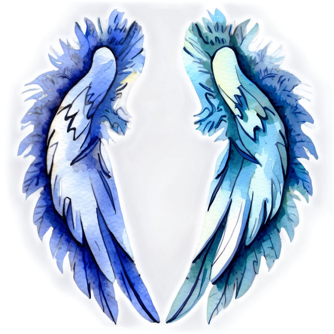 two birds painted in watercolor