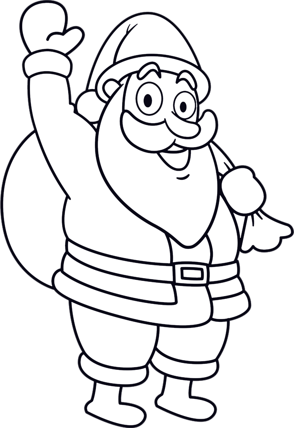 santa claus coloring pages