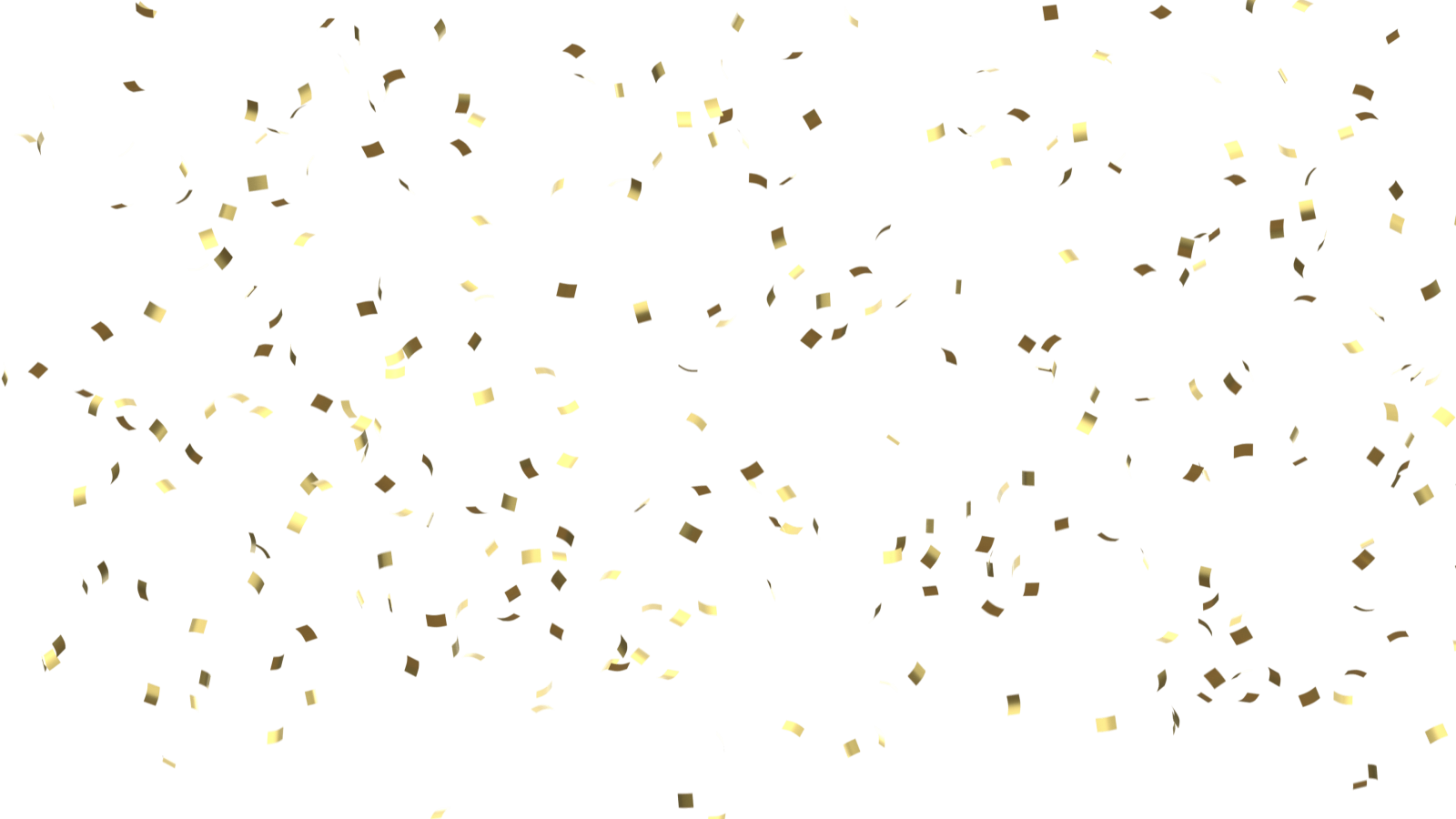 a white background with lots of gold coning