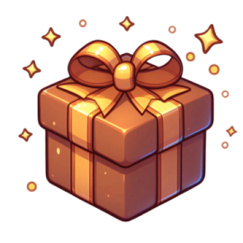 a gift box with a bow on top