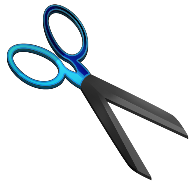 a pair of scissors on a white background