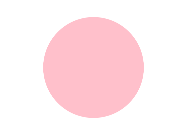 a pink circle on a white background