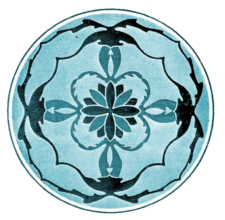 an image of a blue and black flower