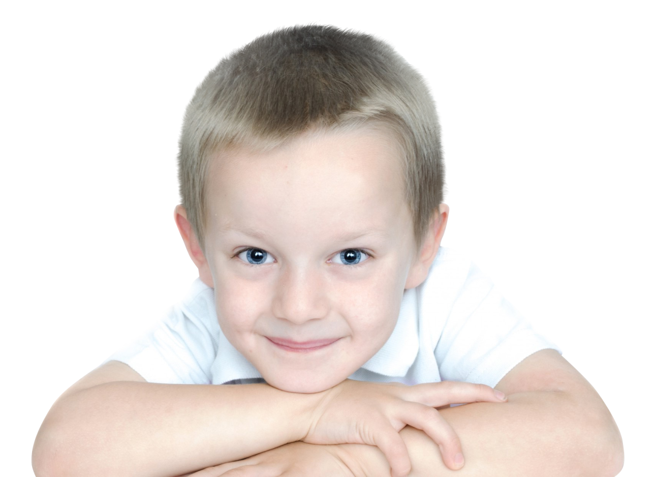 a young boy with his arms crossed