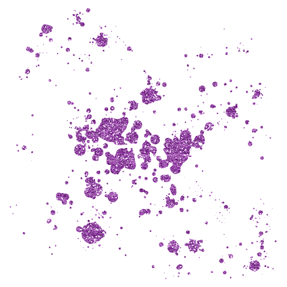 an image of purple bubbles on a white background