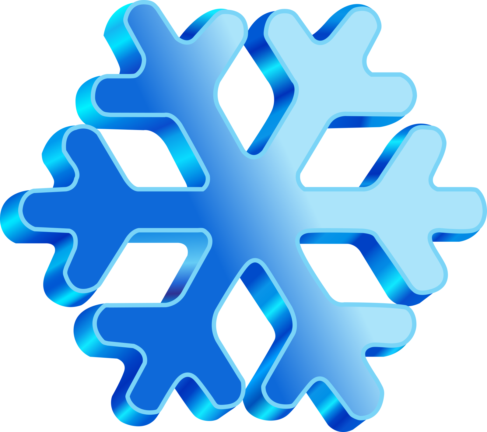 a blue snowflor logo