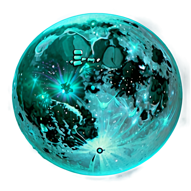a blue and black sphere with a white background