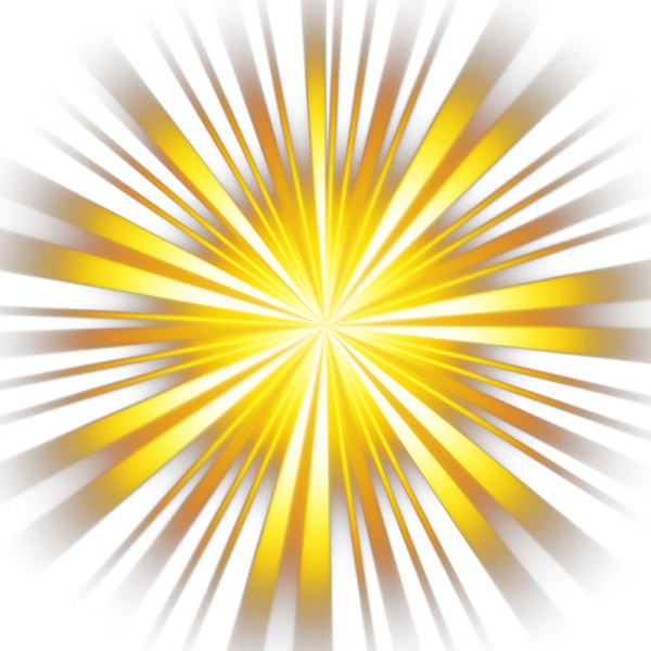 a yellow star burst on a white background