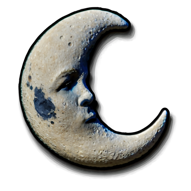 a drawing of the moon