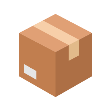 an illustration of a cardboard box