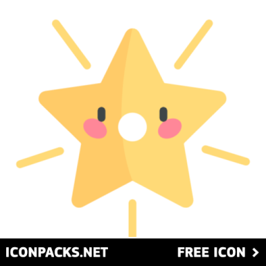 a yellow star with the words iconcast free on it