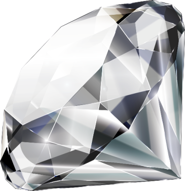 a diamond on a white background