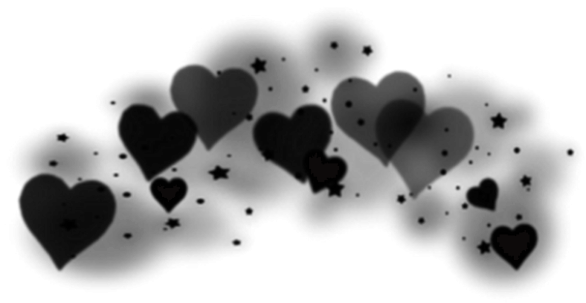 a bunch of black hearts on a white background