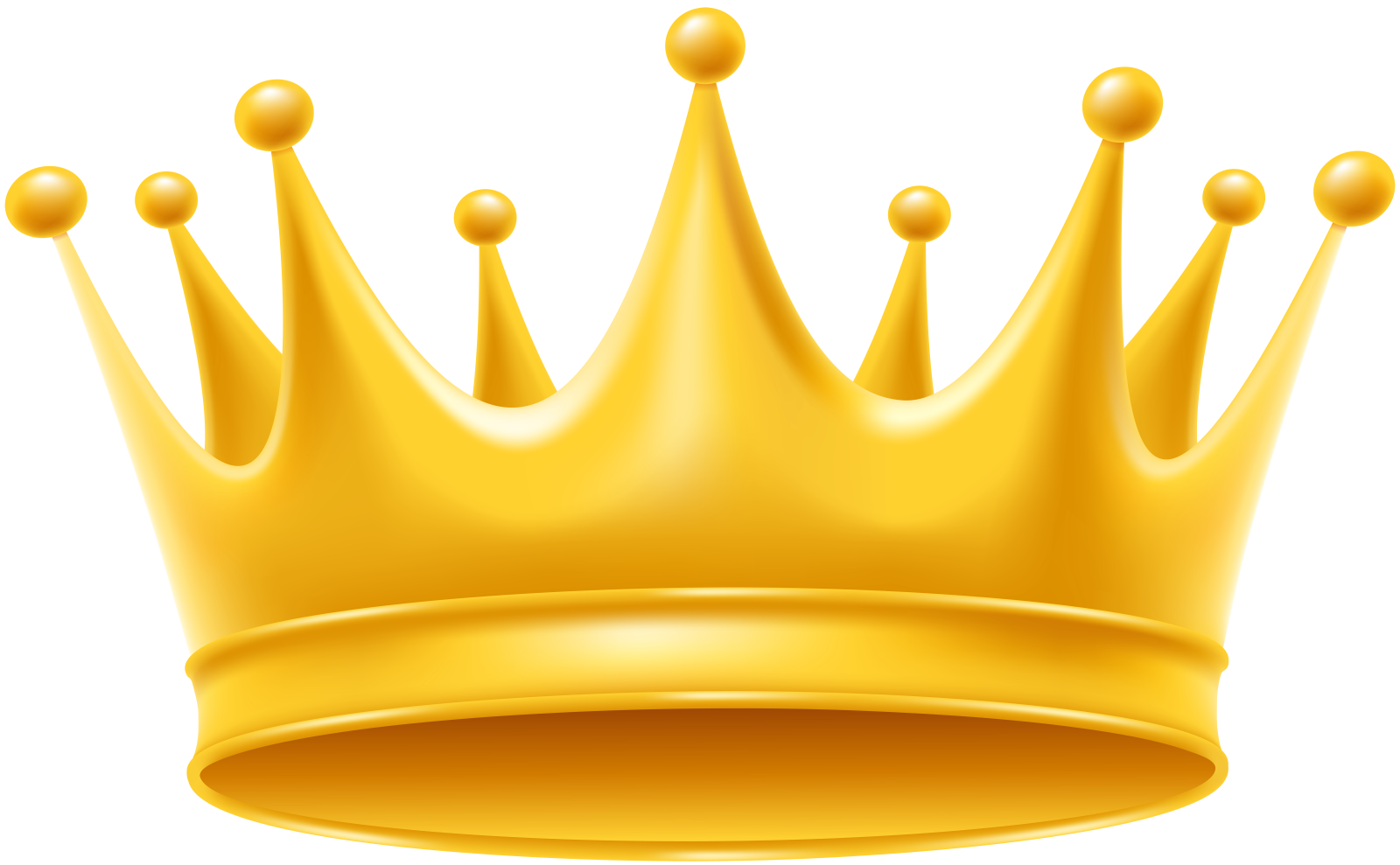 a golden crown on a white background